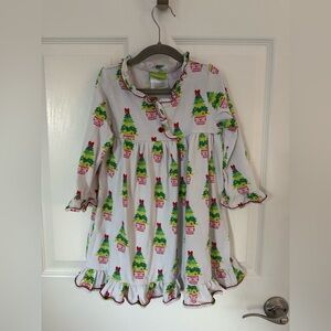Classic Whimsey Christmas Pajama Dress 4t